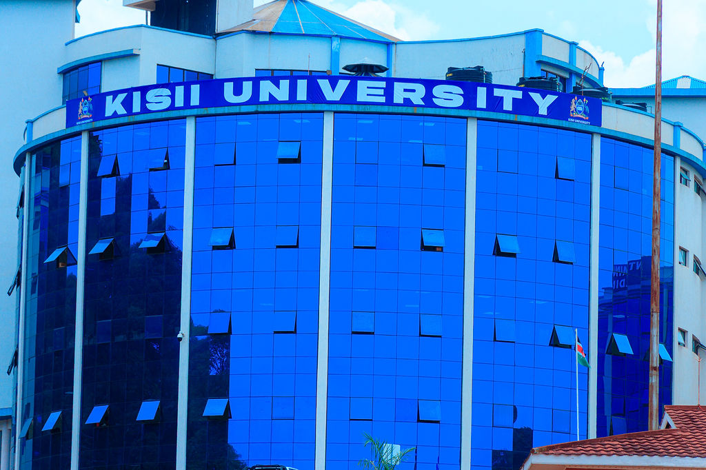 Green landscaped university campus