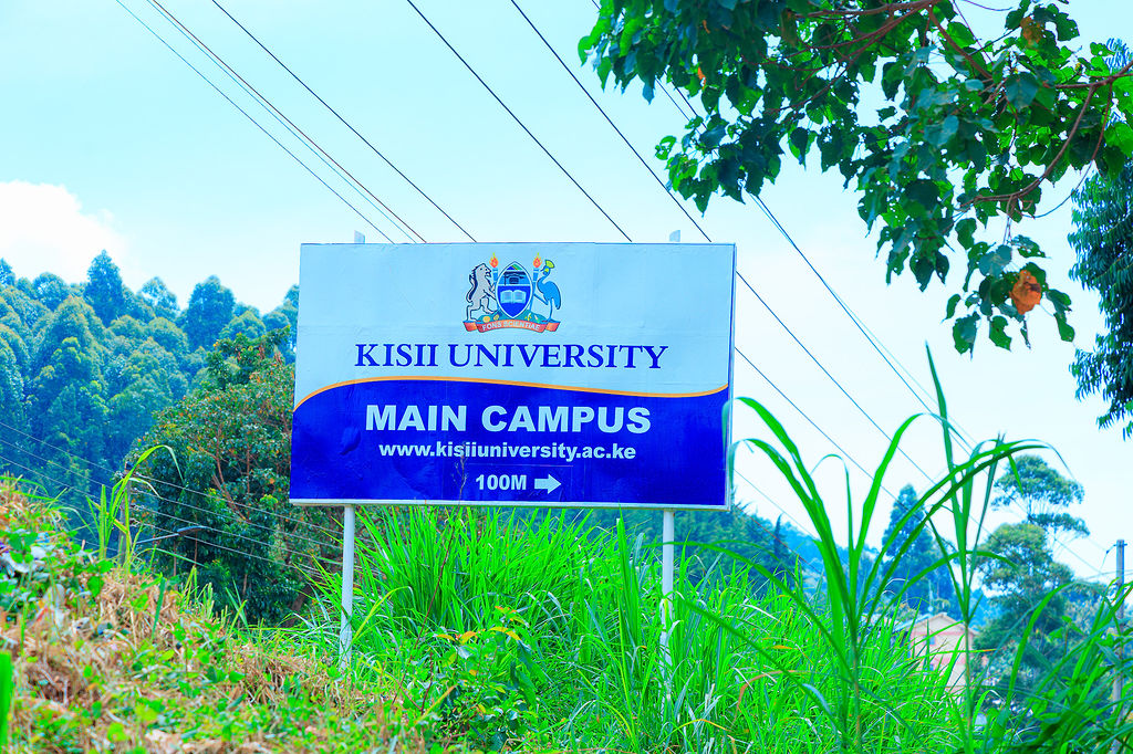 Green landscaped university campus